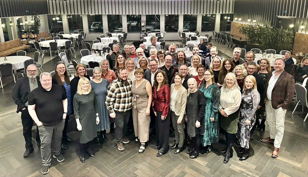 Mynd frá hátíðarkvöldverði STS á Húsavík 2025.