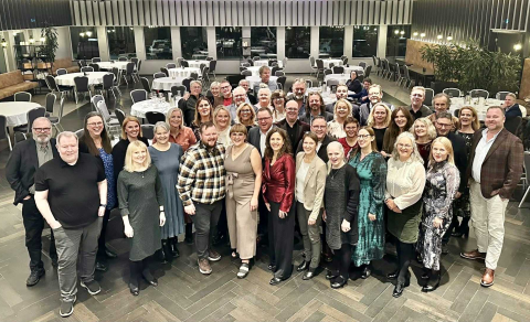 Mynd frá hátíðarkvöldverði STS á Húsavík 2025.